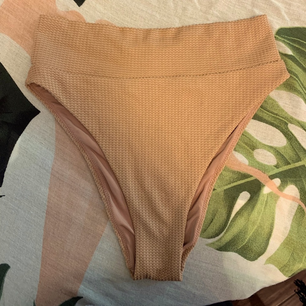 Aerie High Cut Cheeky Bikini Bottoms Size Small
